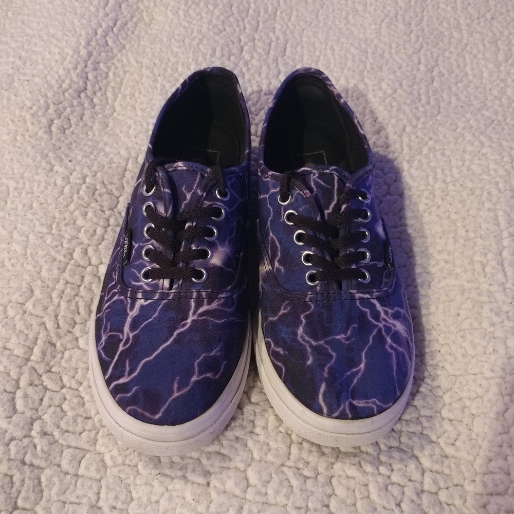 Purple Lightning Vans size 7